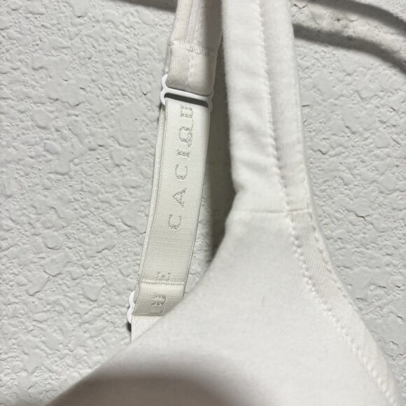 Cacique Lane Bryant 40DDD White Cotton Lightly Lined Full Coverage Bra NWOT - Picture 5 of 7